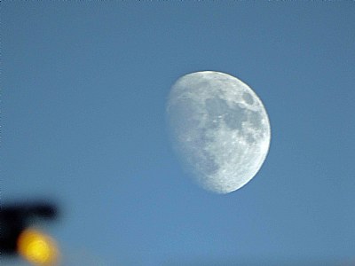 moon and lamp