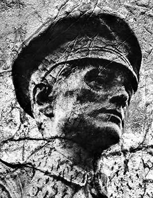 Soldier in stone