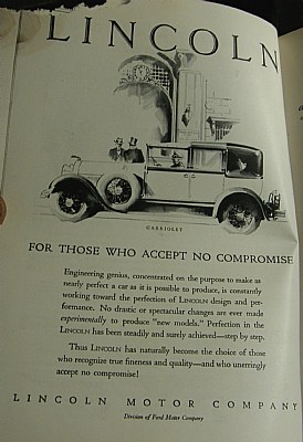 1929 LINCOLN