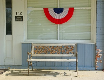 Bunting and Bench