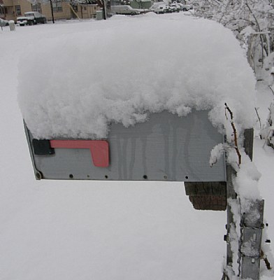 SNOW MAIL BOX