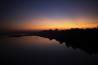 sunrise, at tel river