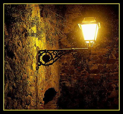 Lamp at night