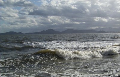 Ressaca em Santos/Brazil