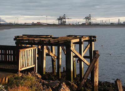 Dissused Wharf on the river Tees