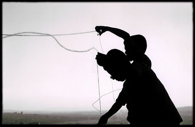 gypsy boys with kite