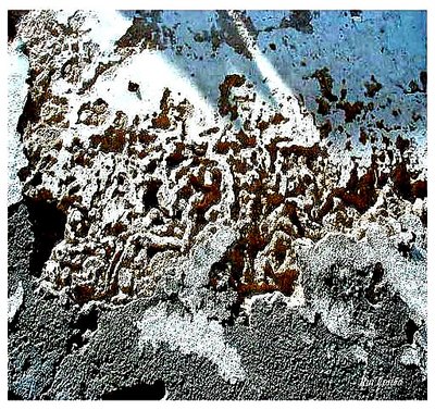 Corroded wall.