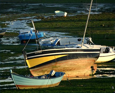 Sundown at low tide...