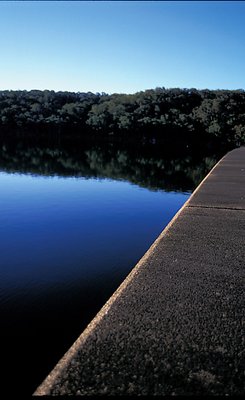 Dam reflection