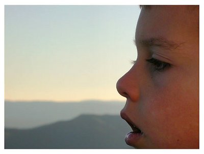 portrait at sunset