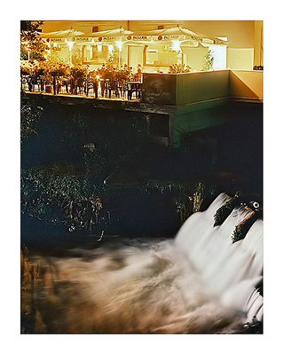 City waterfall