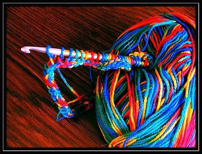 Hook and yarn