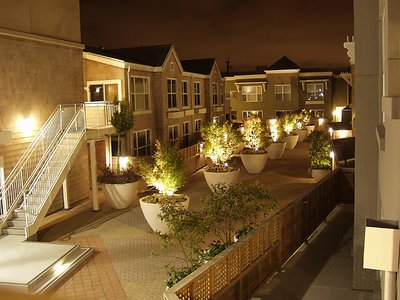 Condos at night