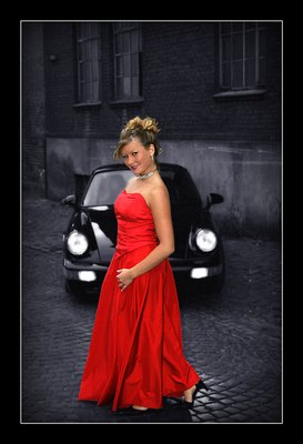 "The woman in the red dress 2"