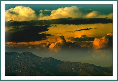 Angry sky and the mountain