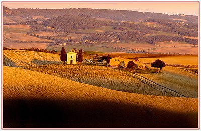 Sunset in Val d'Orcia
