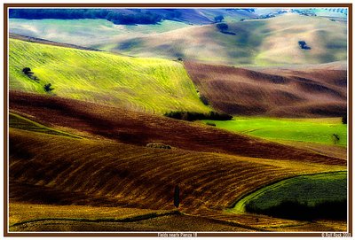 Tuscany hills in october