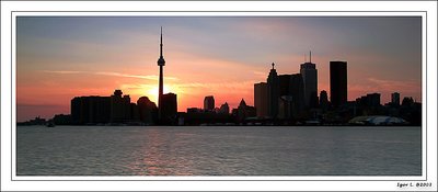 Toronto sunset.