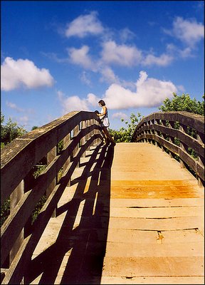 Girl on the bridge