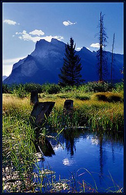 Mt Rundle Backlit