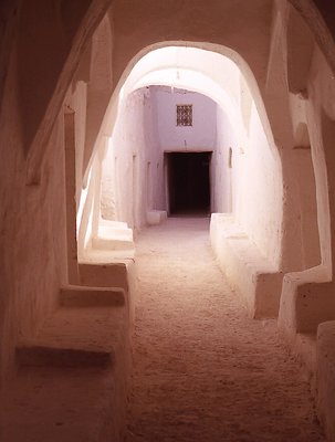 Inside the fortified town of Ghadames in Libia
