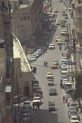 View from fortress in Aleppo,Syria