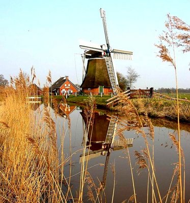 Watermill in Autumn time