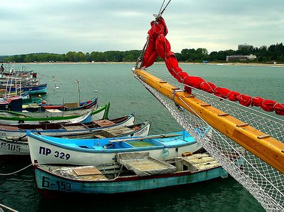 At the small port