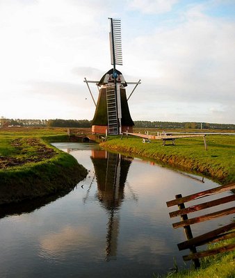 Watermill in Reflection