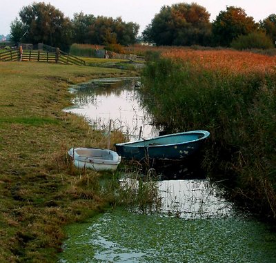 Boat in evening light