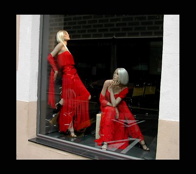 Two red woman