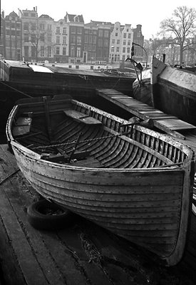 Wooden Boat  in Amsterdam