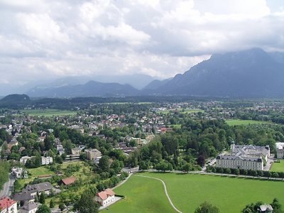 castle view of Salzburg