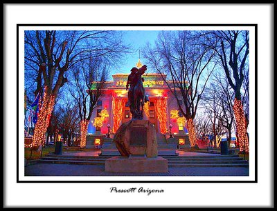 Prescott Arizona: Town Square Christmas Lights