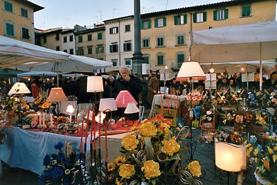 Country fair at night