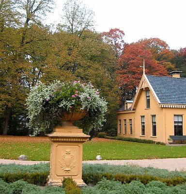 House in autumn Colours