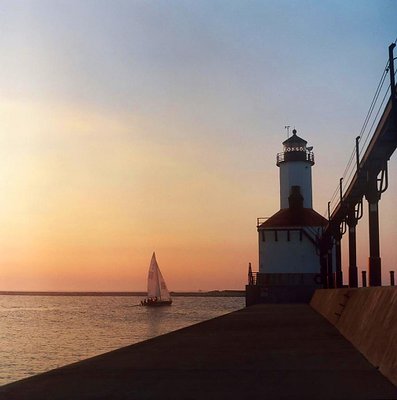 Light and Boat