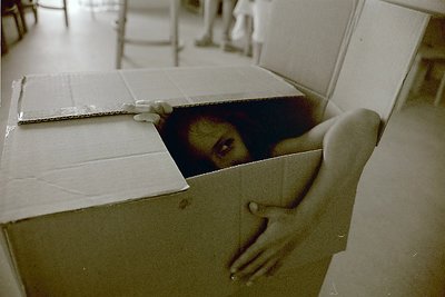 Girl in a box