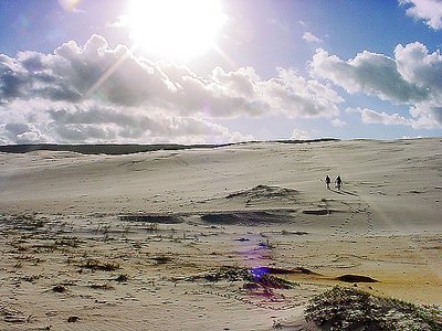 A diamond shaped of sand