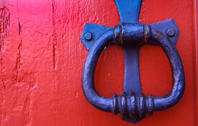 Red Door & Knocker