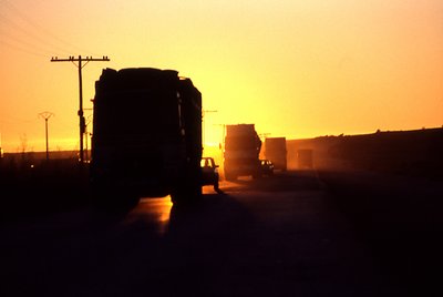 truckers' sunset