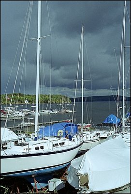 Mallet's Bay Under Lowering Skies