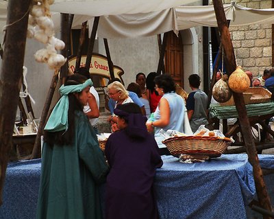 Young cheese sellers