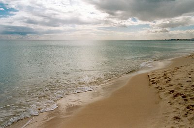 On the sand