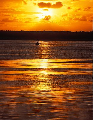 Sunset in Potengi's River