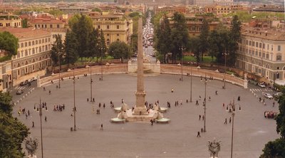 Piazza del popolo in Rome