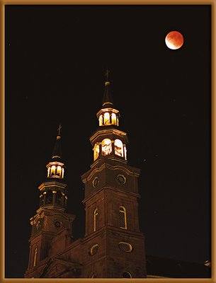 Eclipse on the church