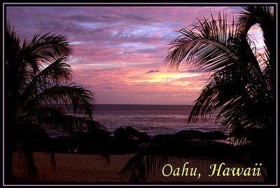 Sunset, Oahu, Hawaii