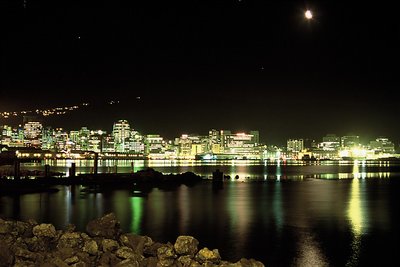 Wellington Harbour by Night, NZ