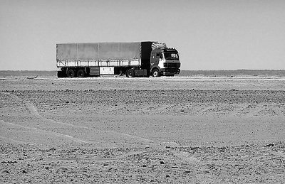 on the road